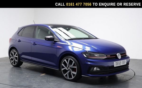 Used 2019 BLUE VOLKSWAGEN POLO Hatchback 2.0 TSI GPF GTI+ Hatchback 5dr Petrol DSG Euro 6 (s/s) (200 ps) (reg. 2019-10-24) for sale in Stockport