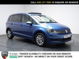Used 2019 BLUE VOLKSWAGEN TOURAN MPV 1.5 TSI EVO SE Family MPV 5dr Petrol Manual Euro 6 (s/s) (150 ps) (reg. 2019-07-31) for sale in Stockport