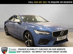 Used 2019 BLUE VOLVO S90 Saloon 2.0 D4 R-Design Plus Saloon 4dr Diesel Auto Euro 6 (s/s) (190 ps) (reg. 2019-06-26) for sale in Manchester