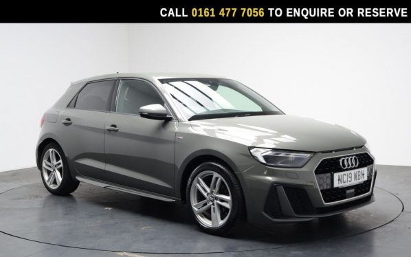 Used 2019 GREY AUDI A1 Hatchback 1.0 TFSI 30 S line Sportback 5dr Petrol S Tronic Euro 6 (s/s) (116 ps) (reg. 2019-07-18) for sale in Stockport