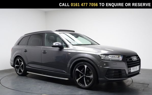 Used 2019 GREY AUDI Q7 SUV 3.0 TDI V6 50 Black Edition SUV 5dr Diesel Tiptronic quattro Euro 6 (s/s) (286 ps) (reg. 2019-08-28) for sale in Stockport