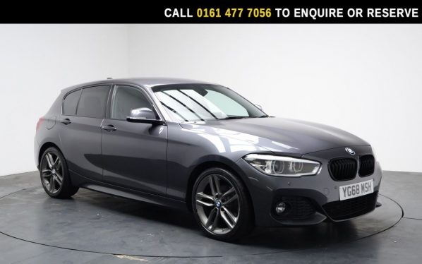 Used 2019 GREY BMW 1 SERIES Hatchback 2.0 120i GPF M Sport Hatchback 5dr Petrol Auto Euro 6 (s/s) (184 ps) (reg. 2019-01-31) for sale in Stockport