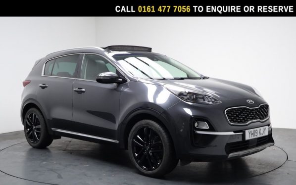 Used 2019 GREY KIA SPORTAGE SUV 1.6 T-GDi 4 SUV 5dr Petrol Manual Euro 6 (s/s) (174 bhp) (reg. 2019-03-20) for sale in Stockport