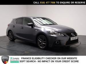 Used 2019 GREY LEXUS CT Hatchback 1.8 200h F Sport Hatchback 5dr Petrol Hybrid E-CVT Euro 6 (s/s) (136 ps) (reg. 2019-03-07) for sale in Stockport