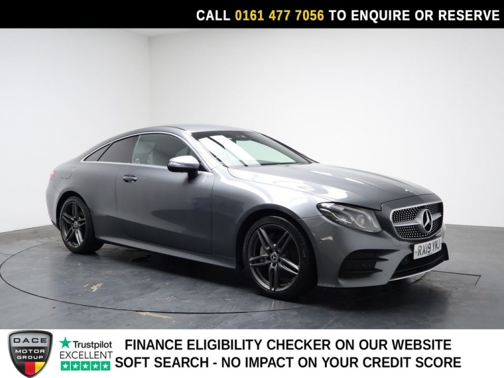 Used 2019 GREY MERCEDES-BENZ E-CLASS Coupe 2.0 E220d AMG Line Coupe 2dr Diesel G-Tronic+ Euro 6 (s/s) (194 ps) (reg. 2019-03-22) for sale in Stockport