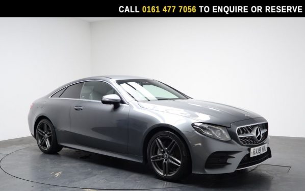 Used 2019 GREY MERCEDES-BENZ E-CLASS Coupe 2.0 E220d AMG Line Coupe 2dr Diesel G-Tronic+ Euro 6 (s/s) (194 ps) (reg. 2019-03-22) for sale in Stockport