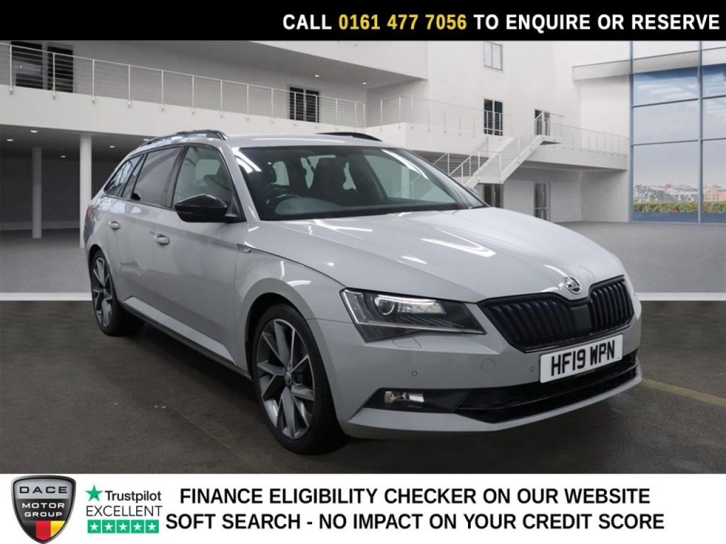 Used 2019 GREY SKODA SUPERB Estate 1.5 TSI ACT SportLine Plus Estate 5dr Petrol DSG Euro 6 (s/s) (150 ps) (reg. 2019-03-22) for sale in Stockport