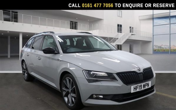 Used 2019 GREY SKODA SUPERB Estate 1.5 TSI ACT SportLine Plus Estate 5dr Petrol DSG Euro 6 (s/s) (150 ps) (reg. 2019-03-22) for sale in Stockport