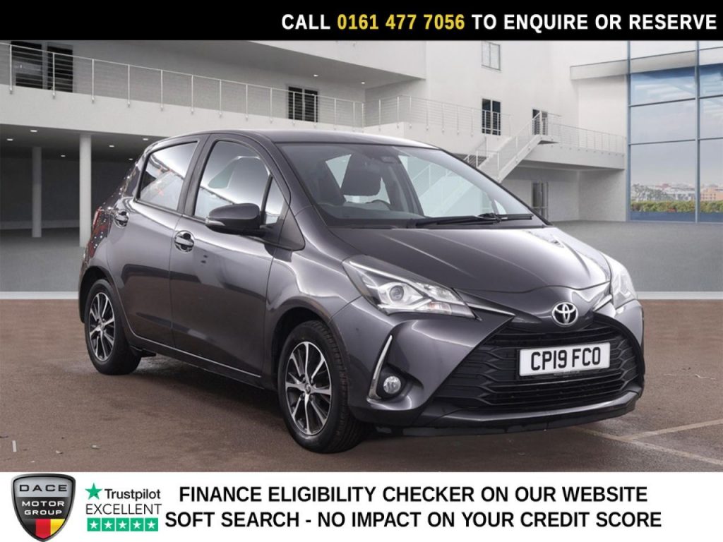 Used 2019 GREY TOYOTA YARIS Hatchback 1.5 VVT-i Icon Tech Hatchback 5dr Petrol Manual Euro 6 (111 ps) (reg. 2019-03-01) for sale in Stockport