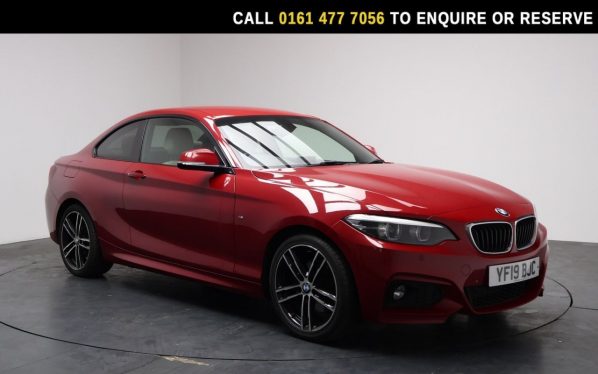 Used 2019 RED BMW 2 SERIES Coupe 2.0 220d M Sport Coupe 2dr Diesel Auto xDrive Euro 6 (s/s) (190 ps) (reg. 2019-07-25) for sale in Stockport
