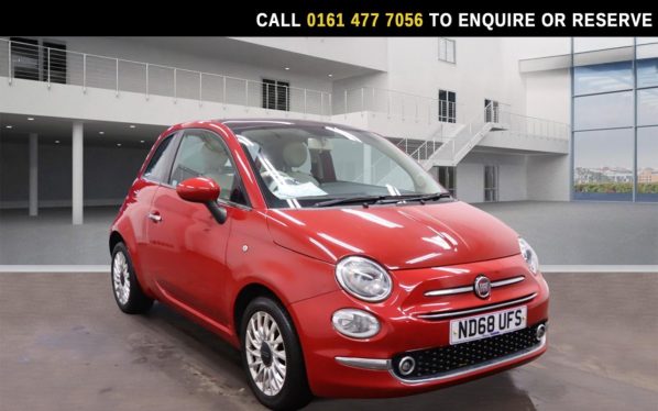 Used 2019 RED FIAT 500 Hatchback 1.2 Lounge Hatchback 3dr Petrol Manual Euro 6 (s/s) (69 bhp) (reg. 2019-01-31) for sale in Stockport