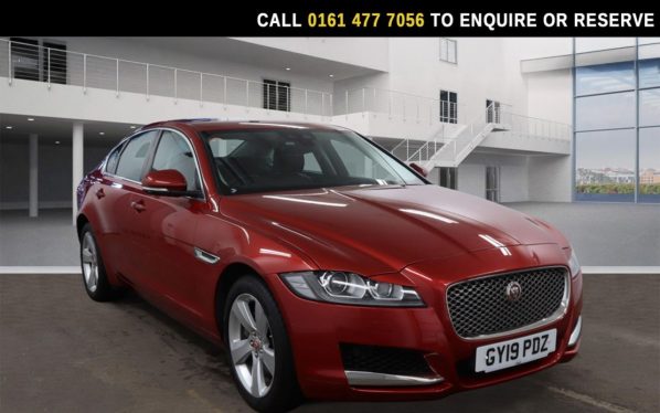 Used 2019 RED JAGUAR XF Saloon 2.0i Portfolio GPF Saloon 4dr Petrol Auto Euro 6 (s/s) (250 ps) (reg. 2019-03-12) for sale in Stockport