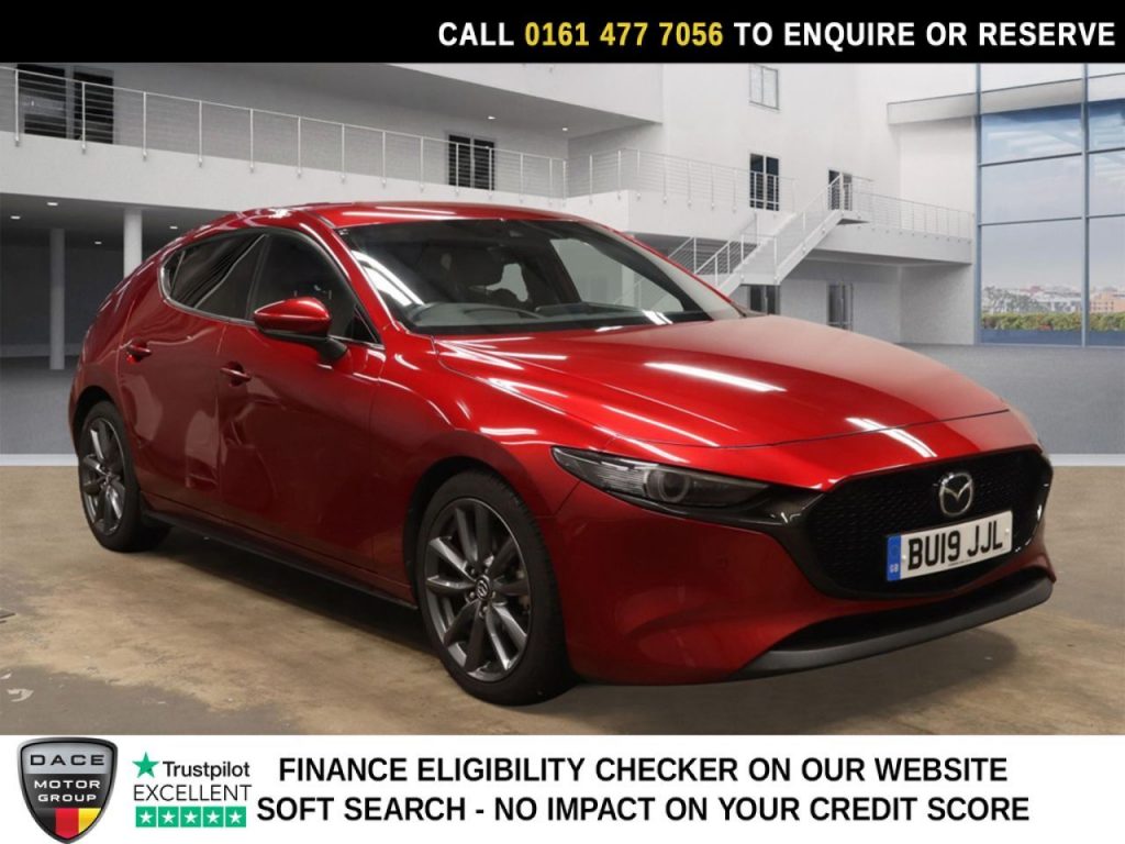 Used 2019 RED MAZDA MAZDA3 Hatchback 2.0 SKYACTIV-G MHEV GT Sport Hatchback 5dr Petrol Manual Euro 6 (s/s) (122 ps) (reg. 2019-06-01) for sale in Stockport