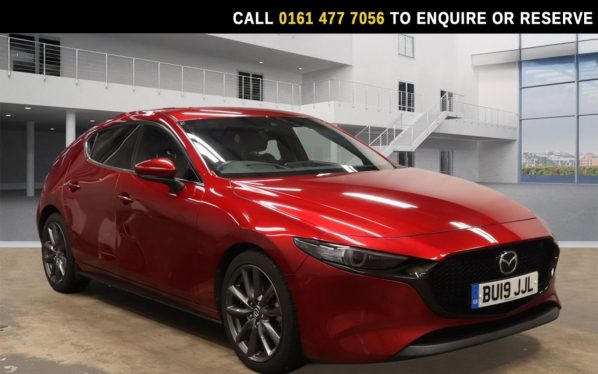 Used 2019 RED MAZDA MAZDA3 Hatchback 2.0 SKYACTIV-G MHEV GT Sport Hatchback 5dr Petrol Manual Euro 6 (s/s) (122 ps) (reg. 2019-06-01) for sale in Stockport