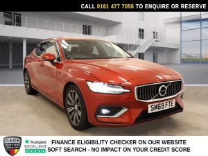 Used 2019 RED VOLVO S60 Saloon 2.0 T5 Inscription Plus Saloon 4dr Petrol Auto Euro 6 (s/s) (250 ps) (reg. 2019-12-24) for sale in Stockport