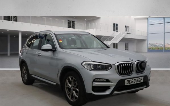 Used 2019 SILVER BMW X3 SUV 2.0 20i xLine SUV 5dr Petrol Auto xDrive Euro 6 (s/s) (184 ps) (reg. 2019-02-18) for sale in Altrincham