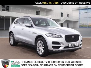 Used 2019 SILVER JAGUAR F-PACE SUV 2.0 P250i Portfolio SUV 5dr Petrol Auto AWD Euro 6 (s/s) (250 ps) (reg. 2019-08-09) for sale in Stockport