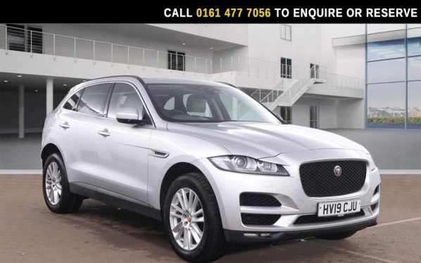 Used 2019 SILVER JAGUAR F-PACE SUV 2.0 P250i Portfolio SUV 5dr Petrol Auto AWD Euro 6 (s/s) (250 ps) (reg. 2019-08-09) for sale in Stockport