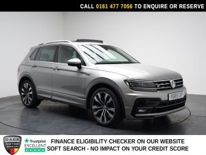 Used 2019 SILVER VOLKSWAGEN TIGUAN SUV 2.0 TDI R-Line Tech SUV 5dr Diesel Manual Euro 6 (s/s) (150 ps) (reg. 2019-10-07) for sale in Stockport