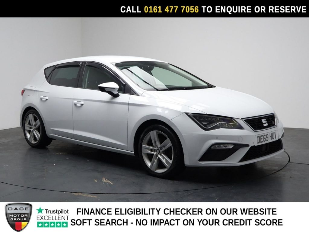 Used 2019 WHITE SEAT LEON Hatchback 2.0 TDI FR Hatchback 5dr Diesel DSG Euro 6 (s/s) (150 ps) (reg. 2019-10-17) for sale in Stockport