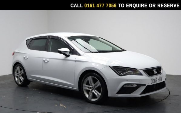 Used 2019 WHITE SEAT LEON Hatchback 2.0 TDI FR Hatchback 5dr Diesel DSG Euro 6 (s/s) (150 ps) (reg. 2019-10-17) for sale in Stockport