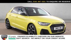 Used 2019 YELLOW AUDI A1 Hatchback 1.5 TFSI 35 S line Contrast Edition Sportback 5dr Petrol Manual Euro 6 (s/s) (150 ps) (reg. 2019-04-26) for sale in Manchester