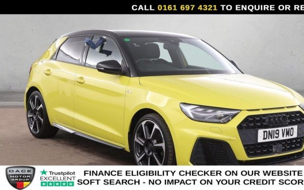 Used 2019 YELLOW AUDI A1 Hatchback 1.5 TFSI 35 S line Contrast Edition Sportback 5dr Petrol Manual Euro 6 (s/s) (150 ps) (reg. 2019-04-26) for sale in Manchester