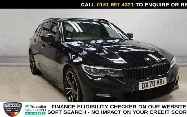 Used 2020 BLACK BMW 3 SERIES Estate 2.0 320d M Sport Touring 5dr Diesel Auto Euro 6 (s/s) (190 ps) (reg. 2020-09-01) for sale in Manchester