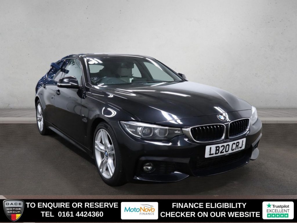 Used 2020 BLACK BMW 4 SERIES GRAN COUPE Hatchback 2.0 420d M Sport Hatchback 5dr Diesel Auto Euro 6 (s/s) (190 ps) (reg. 2020-08-28) for sale in Altrincham