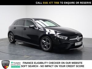Used 2020 BLACK MERCEDES-BENZ A-CLASS Hatchback 1.3 A180 AMG Line (Executive) Hatchback 5dr Petrol Manual Euro 6 (s/s) (136 ps) (reg. 2020-01-30) for sale in Stockport