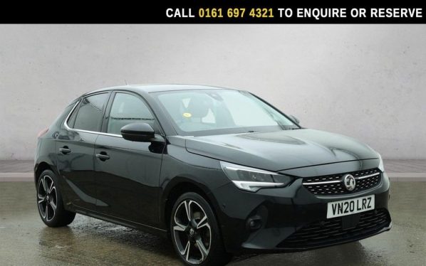 Used 2020 BLACK VAUXHALL CORSA Hatchback 1.2 Turbo Elite Nav Premium Hatchback 5dr Petrol Manual Euro 6 (s/s) (100 ps) (reg. 2020-06-30) for sale in Manchester
