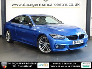 Used 2020 BLUE BMW 4 SERIES Coupe 2.0 420i GPF M Sport Coupe 2dr Petrol Auto Euro 6 (s/s) (184 ps) (reg. 2020-02-28) for sale in Altrincham