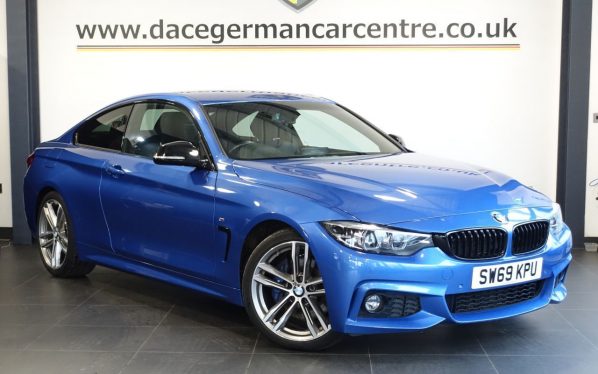 Used 2020 BLUE BMW 4 SERIES Coupe 2.0 420i GPF M Sport Coupe 2dr Petrol Auto Euro 6 (s/s) (184 ps) (reg. 2020-02-28) for sale in Altrincham