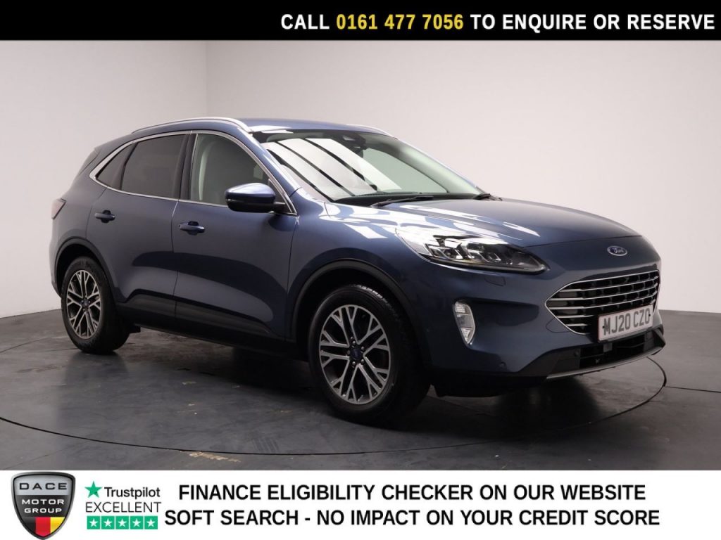 Used 2020 BLUE FORD KUGA SUV 1.5 EcoBlue Titanium First Edition SUV 5dr Diesel Auto Euro 6 (s/s) (120 ps) (reg. 2020-06-30) for sale in Stockport