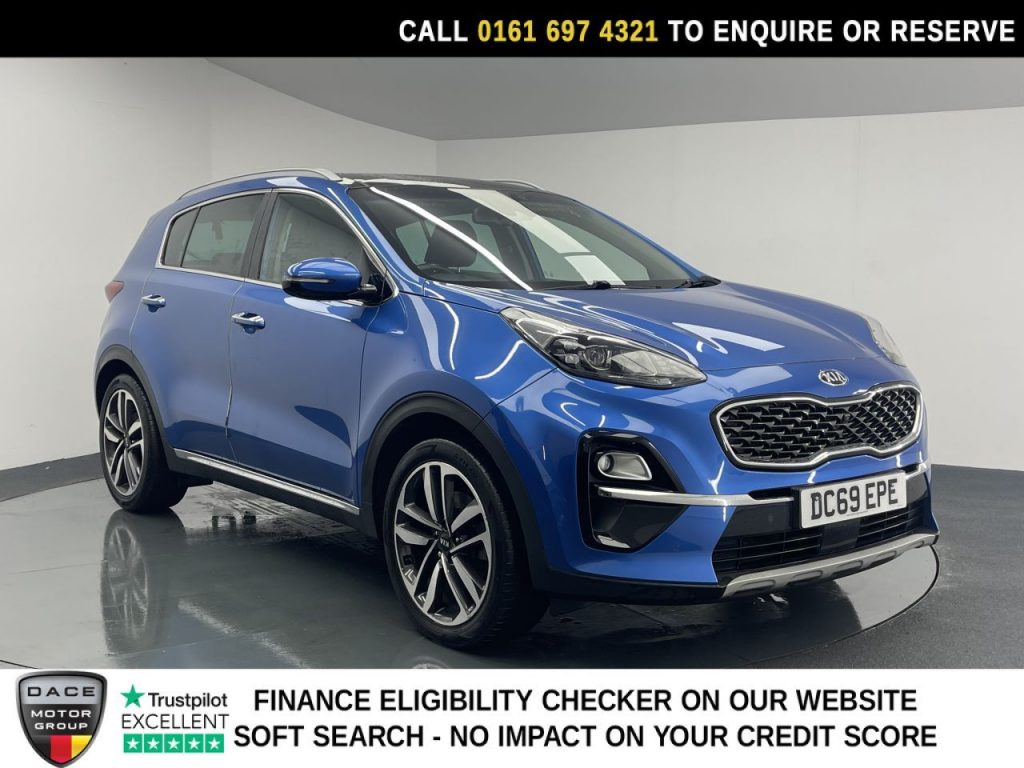 Used 2020 BLUE KIA SPORTAGE SUV 1.6 CRDi EcoDynamics+ 4 SUV 5dr Diesel Hybrid Manual Euro 6 (s/s) (134 bhp) (reg. 2020-02-14) for sale in Manchester