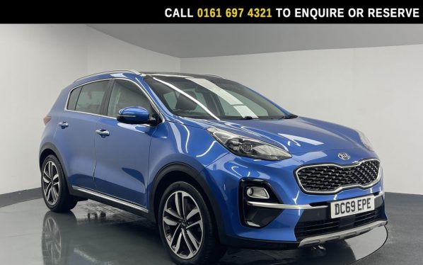 Used 2020 BLUE KIA SPORTAGE SUV 1.6 CRDi EcoDynamics+ 4 SUV 5dr Diesel Hybrid Manual Euro 6 (s/s) (134 bhp) (reg. 2020-02-14) for sale in Manchester