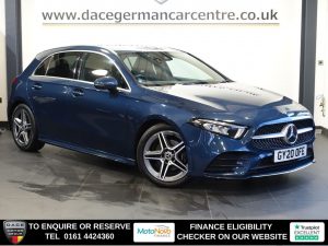Used 2020 BLUE MERCEDES-BENZ A-CLASS Hatchback 1.5 A180d AMG Line (Executive) Hatchback 5dr Diesel 7G-DCT Euro 6 (s/s) (116 ps) (reg. 2020-07-10) for sale in Altrincham
