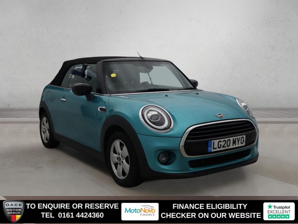 Used 2020 BLUE MINI CONVERTIBLE Convertible 1.5 Cooper Classic Convertible 2dr Petrol Manual Euro 6 (s/s) (136 ps) (reg. 2020-07-13) for sale in Altrincham