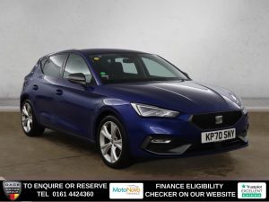 Used 2020 BLUE SEAT LEON Hatchback 1.0 TSI FR Hatchback 5dr Petrol Manual Euro 6 (s/s) (110 ps) (reg. 2020-09-30) for sale in Altrincham