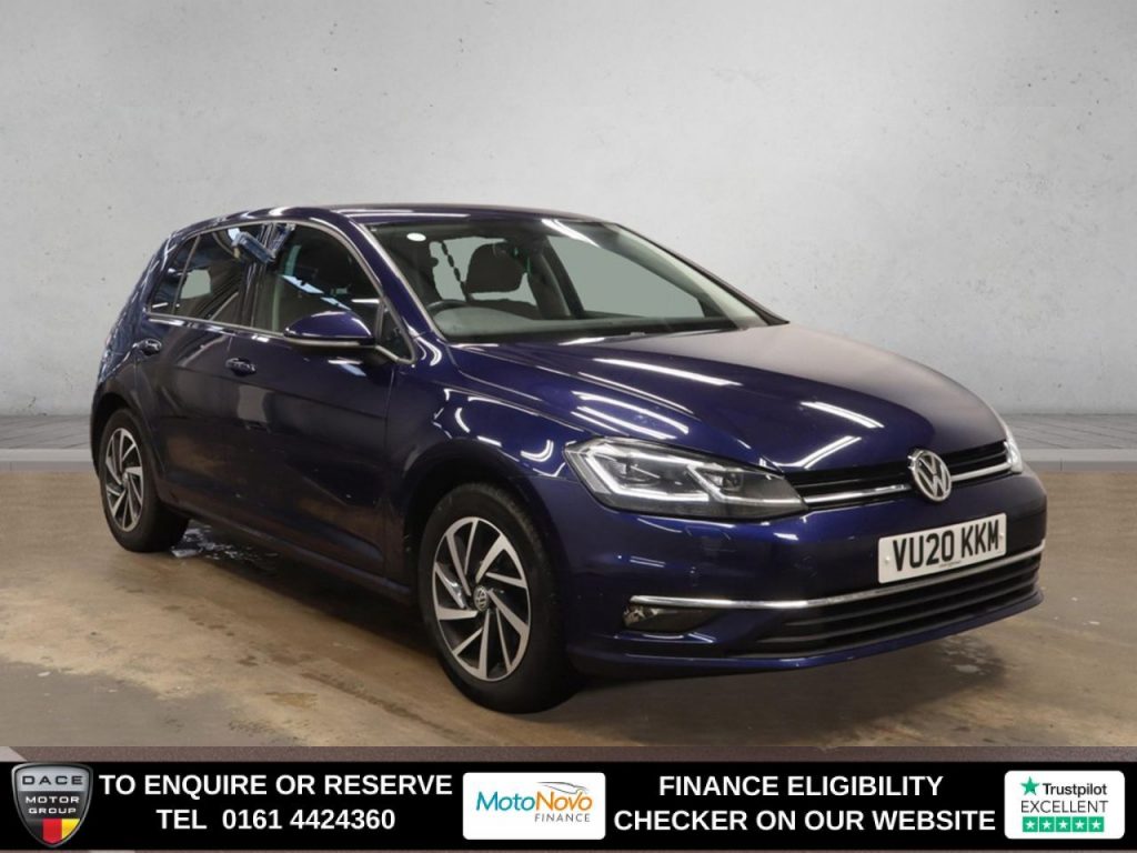 Used 2020 BLUE VOLKSWAGEN GOLF Hatchback 1.5 TSI EVO Match Edition Hatchback 5dr Petrol DSG Euro 6 (s/s) (150 ps) (reg. 2020-03-02) for sale in Altrincham