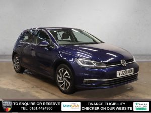 Used 2020 BLUE VOLKSWAGEN GOLF Hatchback 1.5 TSI EVO Match Edition Hatchback 5dr Petrol DSG Euro 6 (s/s) (150 ps) (reg. 2020-03-02) for sale in Altrincham