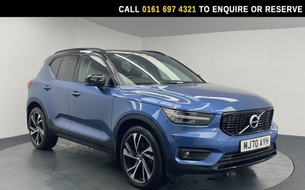 Used 2020 BLUE VOLVO XC40 SUV 2.0 B4 MHEV R-Design Pro SUV 5dr Petrol Hybrid Auto AWD Euro 6 (s/s) (197 ps) (reg. 2020-09-30) for sale in Manchester