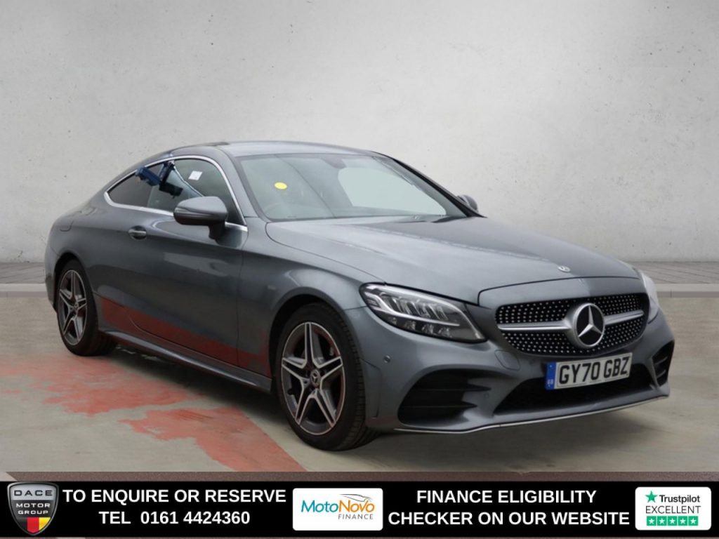 Used 2020 GREY MERCEDES-BENZ C-CLASS Coupe 1.5 C200 MHEV AMG Line Edition Coupe 2dr Petrol G-Tronic+ Euro 6 (s/s) (198 ps) (reg. 2020-10-12) for sale in Altrincham