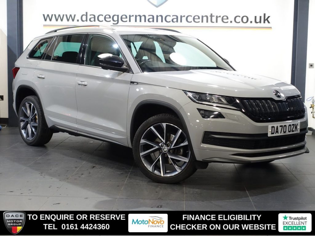 Used 2020 GREY SKODA KODIAQ SUV 1.5 TSI ACT SportLine SUV 5dr Petrol DSG Euro 6 (s/s) (7 Seat) (150 ps) (reg. 2020-11-27) for sale in Altrincham