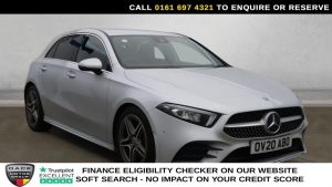 Used 2020 SILVER MERCEDES-BENZ A-CLASS Hatchback 1.3 A180 AMG Line (Executive) Hatchback 5dr Petrol Manual Euro 6 (s/s) (136 ps) (reg. 2020-03-24) for sale in Manchester