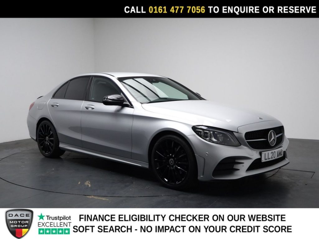 Used 2020 SILVER MERCEDES-BENZ C-CLASS Saloon 2.0 C220d AMG Line (Premium) Saloon 4dr Diesel G-Tronic+ Euro 6 (s/s) (194 ps) (reg. 2020-07-31) for sale in Stockport