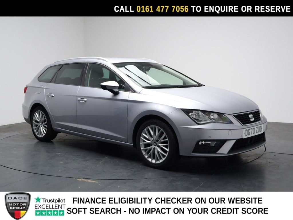 Used 2020 SILVER SEAT LEON Estate 1.6 TDI SE Dynamic Estate 5dr Diesel Manual Euro 6 (s/s) (115 ps) (reg. 2020-09-30) for sale in Stockport