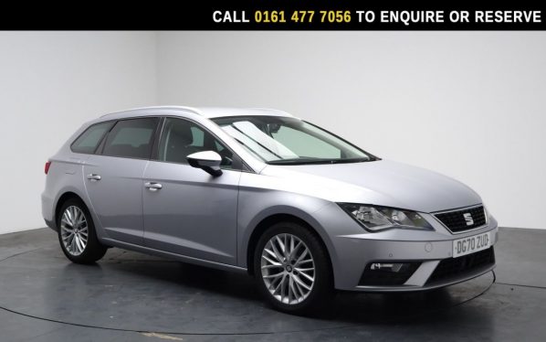 Used 2020 SILVER SEAT LEON Estate 1.6 TDI SE Dynamic Estate 5dr Diesel Manual Euro 6 (s/s) (115 ps) (reg. 2020-09-30) for sale in Stockport
