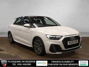 Used 2020 WHITE AUDI A1 Hatchback 1.0 TFSI 25 S line Sportback 5dr Petrol Manual Euro 6 (s/s) (95 ps) (reg. 2020-03-01) for sale in Altrincham