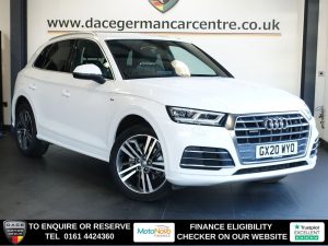 Used 2020 WHITE AUDI Q5 SUV 2.0 TDI 40 S line SUV 5dr Diesel S Tronic quattro Euro 6 (s/s) (190 ps) (reg. 2020-03-02) for sale in Altrincham